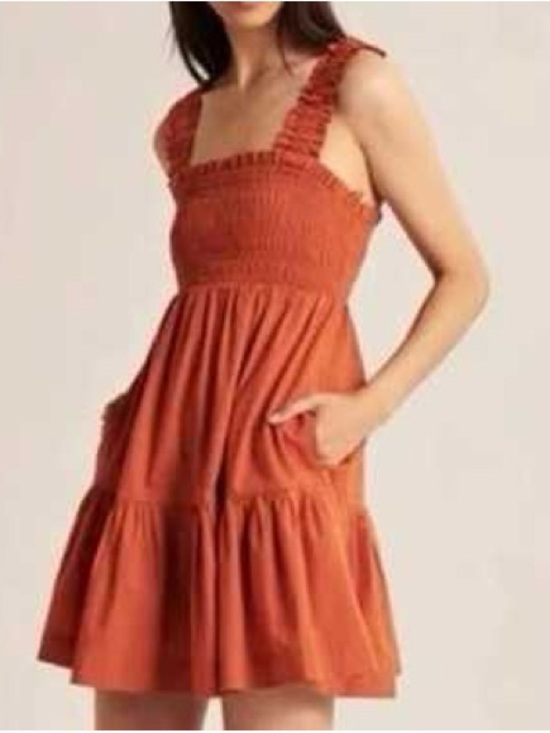 Abercrombie & Fitch Dresses & Skirts - Abercrombie & Fitch Rust Orange Smocked Mini Dress